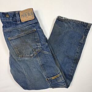Vintage Prison Blues Carpenter Jeans Mens 30x28 Blue Denim Pants Thrashed Grunge